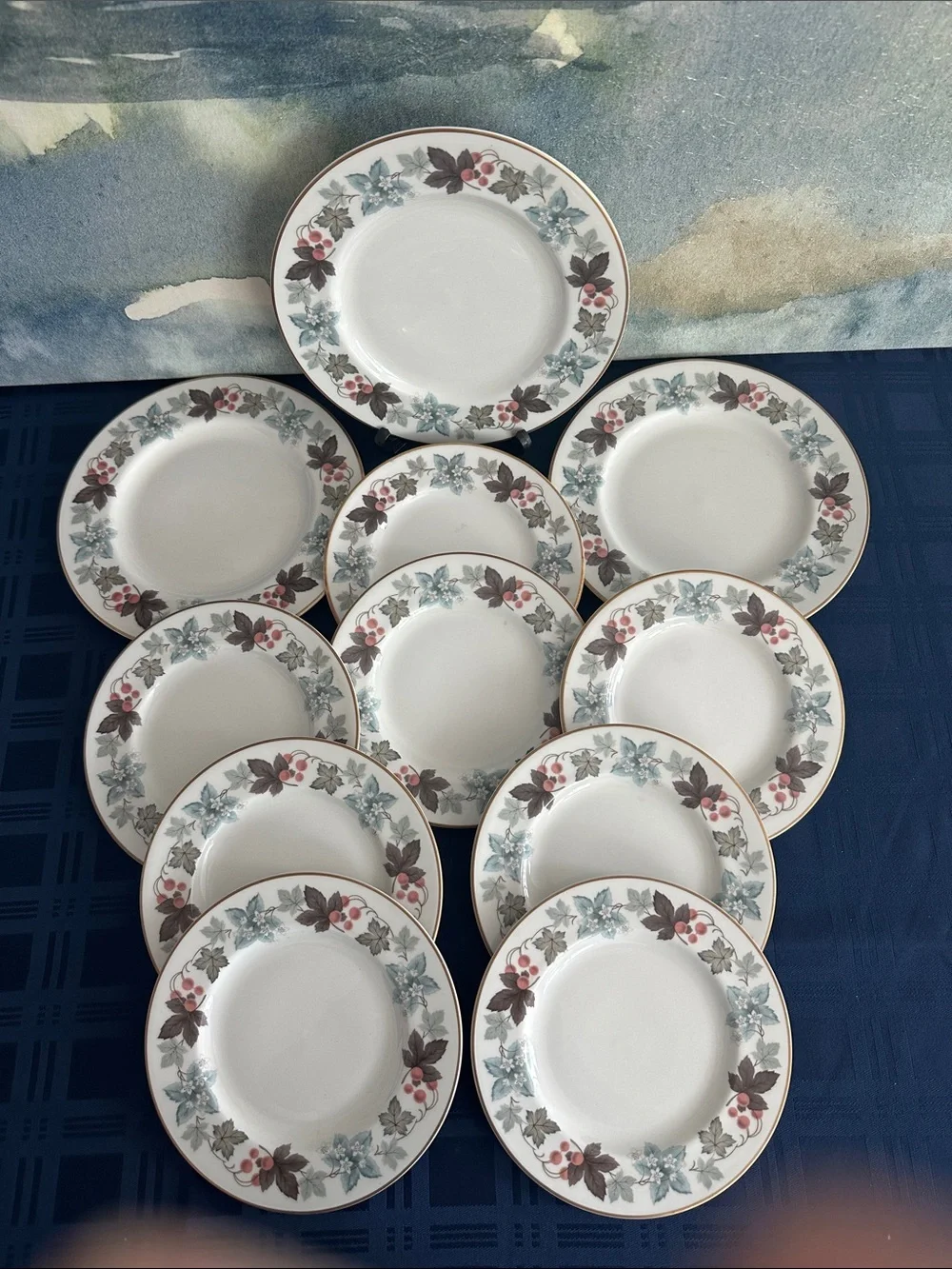 11 Royal Doulton Camelot Plates Fine China Porcelain Plates